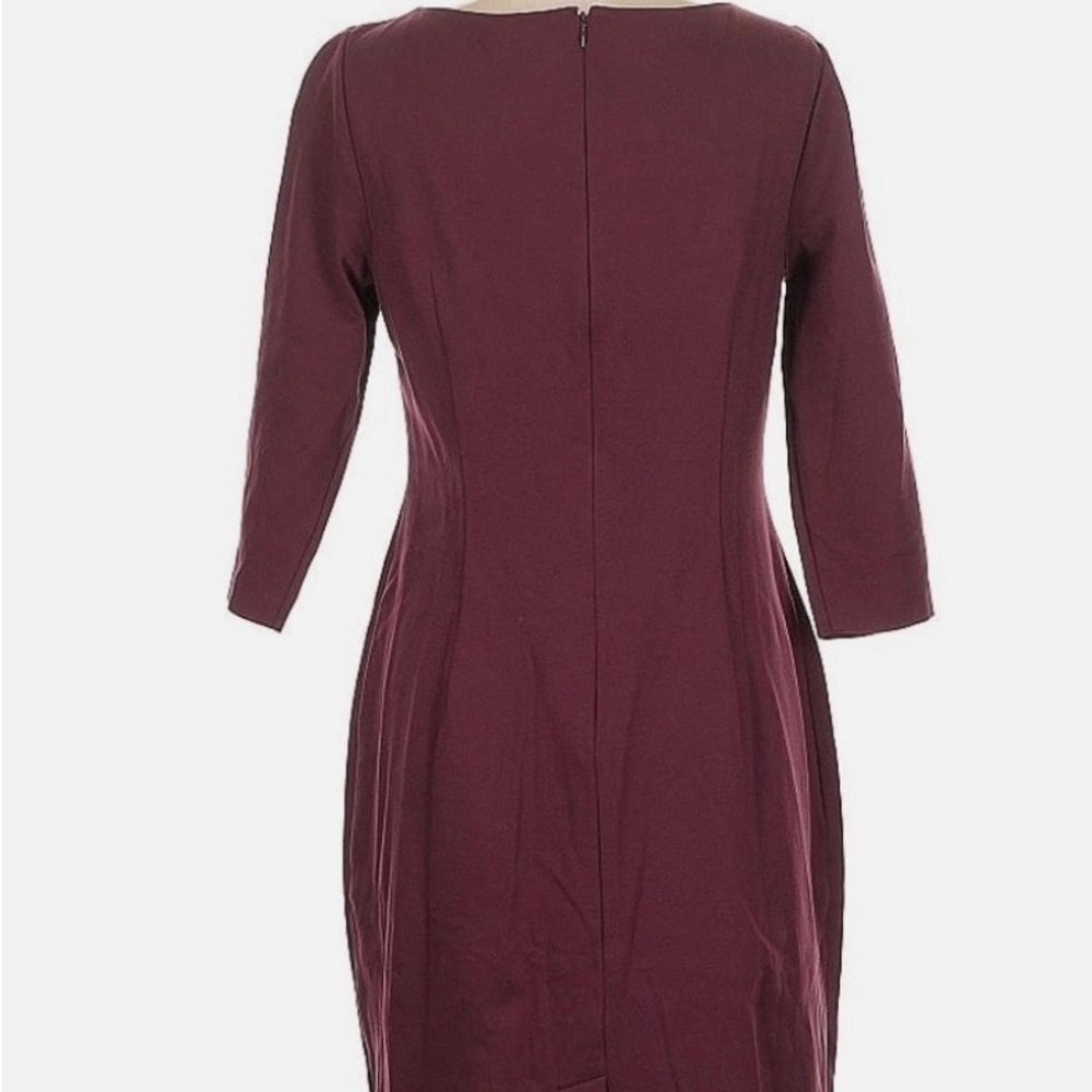 Talbots Burgundy Sheath Dress size Medium - Picture 2 of 2